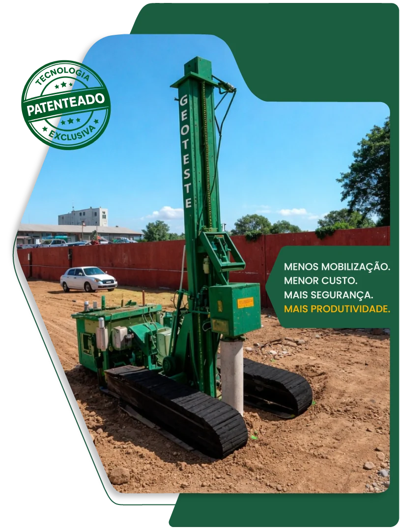 Sistema Hammer patenteado pela Geoteste